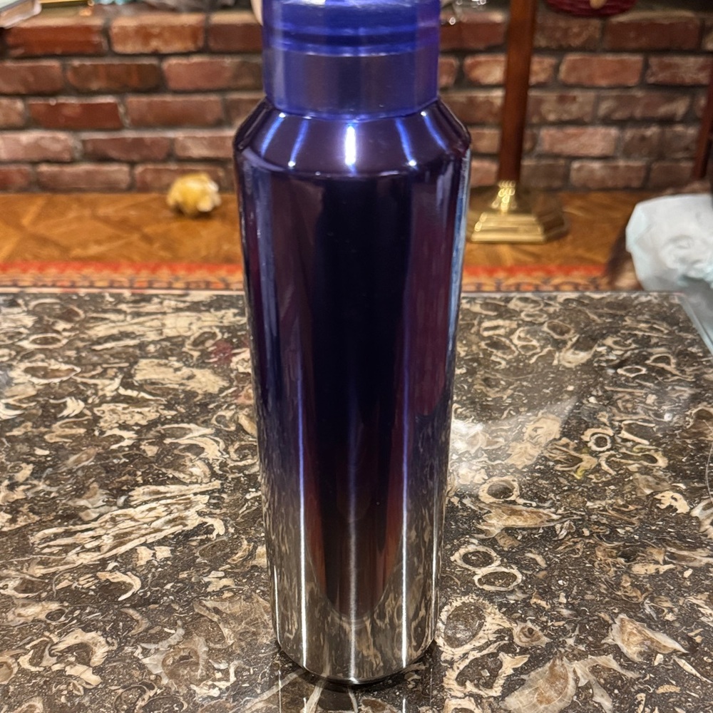 Shiny Purple Blue Stainless Steel Vacum Insulated Bottle from Starbucks